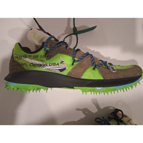 Nike Off-White Zoom Terra Kiger 5 Electric Green CD8179-300 Size 10.5M/12W DS OG main image 4